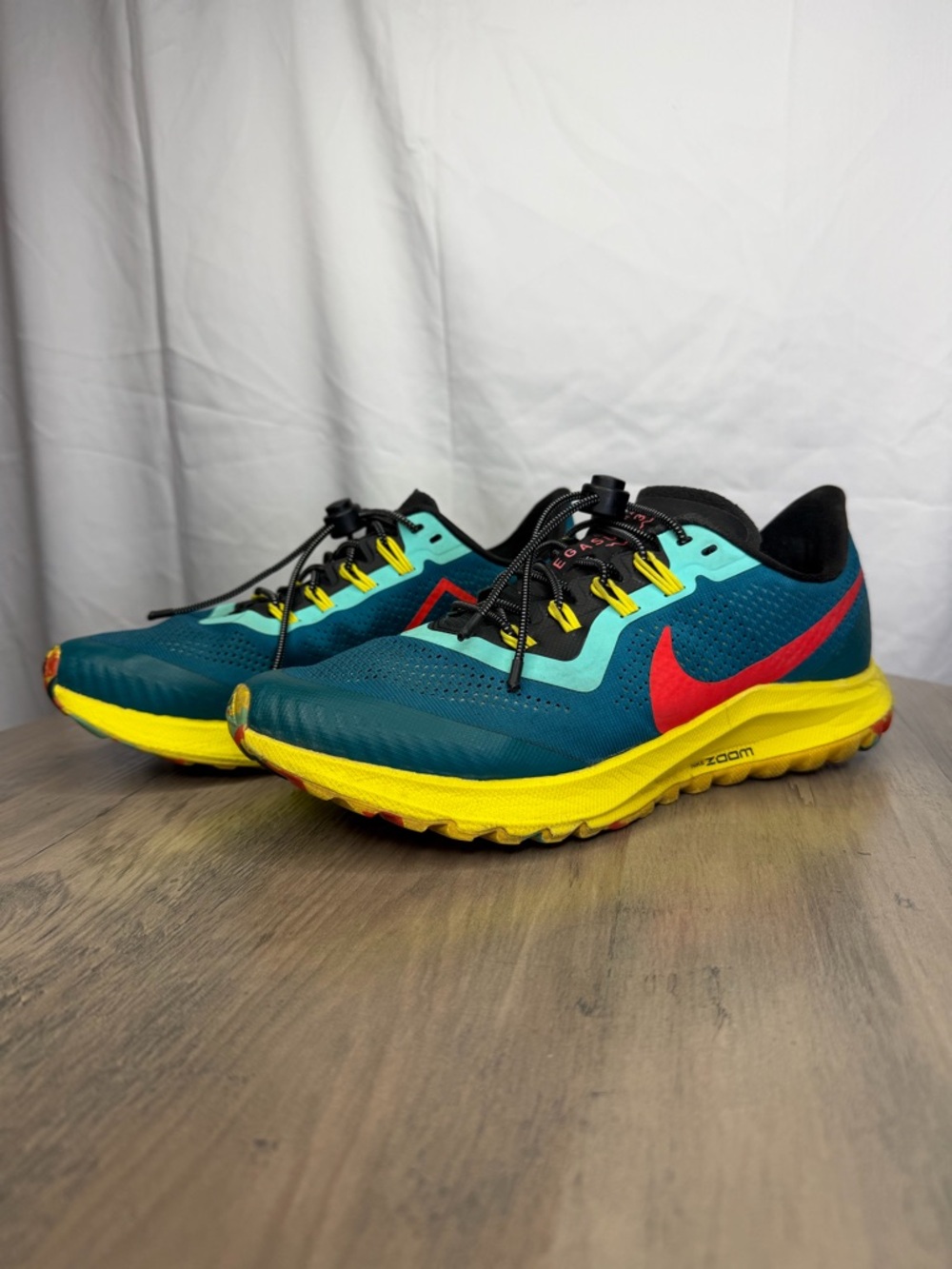 Nike Air Zoom Pegasus 36 Trail Geode Teal Mesh Running Sneaker Women’s Size 8